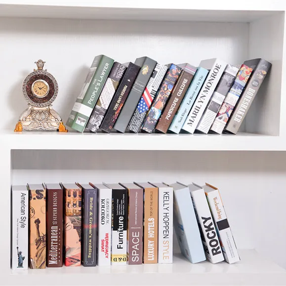 Лаконичные современные декоративные книги в американском стиле Имитационные