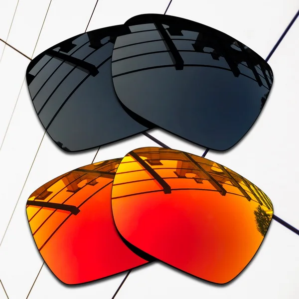 Black and Fire Red Wholesale E.O.S Polarized Replacement Lenses for Oakley Catalyst Sunglasses- Varieties Colors - Цвет линз: Black and Fire Red