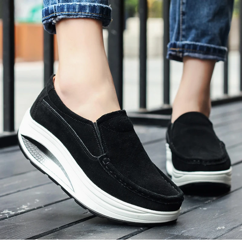 VTOTA/обувь на высоком каблуке женские замшевые туфли на платформе г. zapatos mujer весна-осень, женская обувь без шнуровки, H98