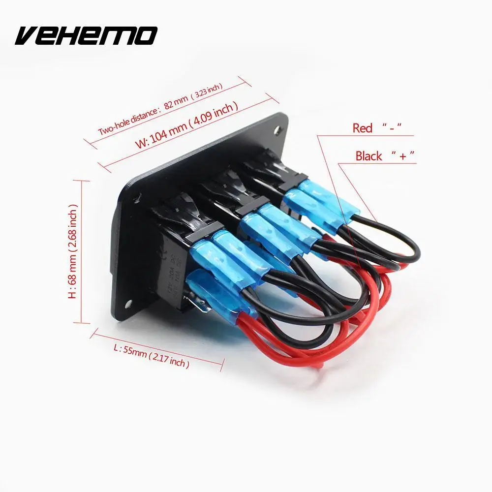 Vehemo автомобилей переключатель светодиодный Переключить панель для