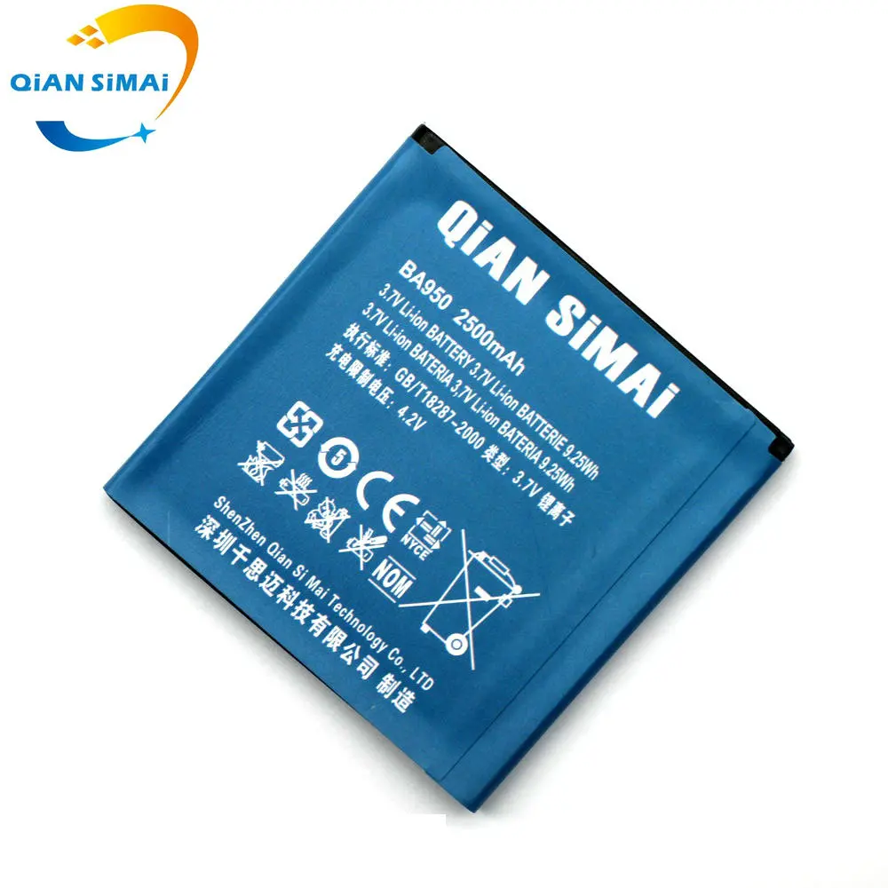 Сменный аккумулятор QiAN SiMAi BA950 2500 мАч для телефона SONY Xperia ZR M36h C5502 C5503 новинка 100%
