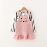 teens girls clothing set 2 pieces striped tshirt dress outfits cotton children causal spring clothes kids sport suit tracksuit