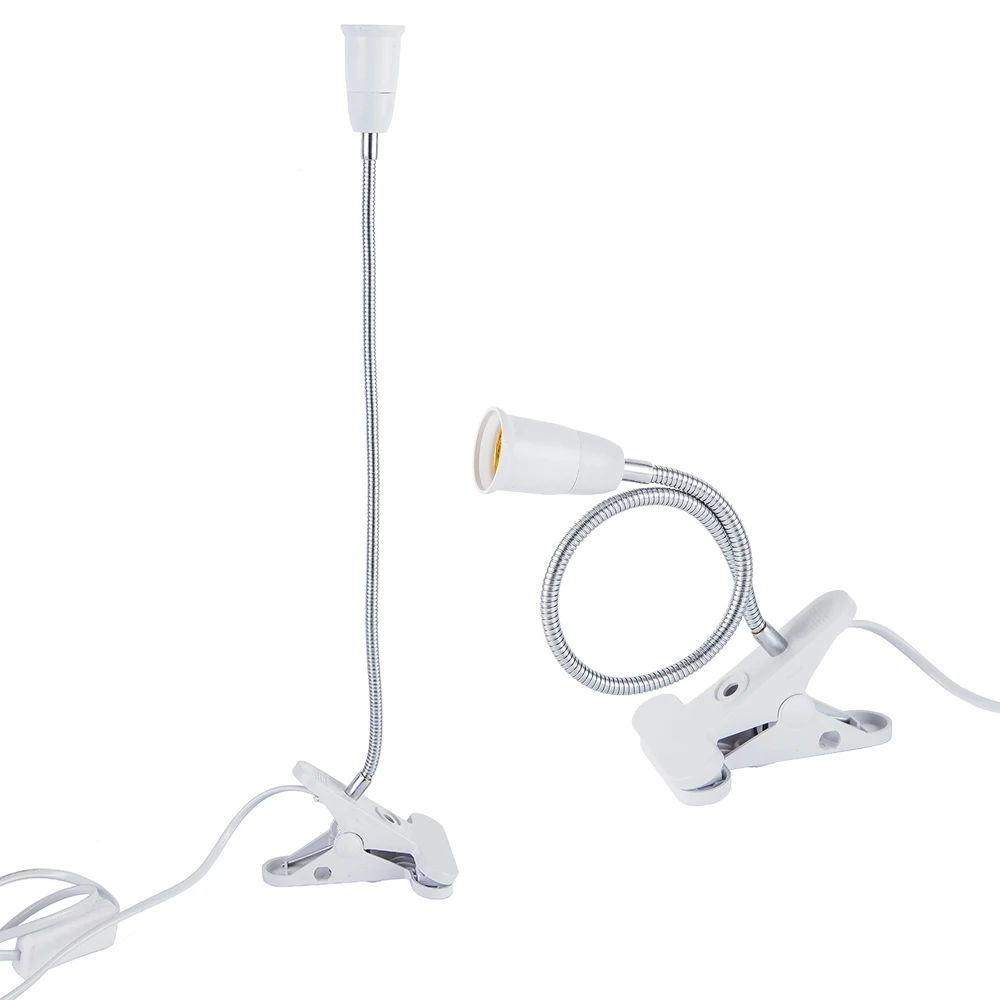 EU plug to E27 socket adapter clip converterLED Light Clip-on Flexible Reading Bed Lamp Table Desk | Лампы и освещение