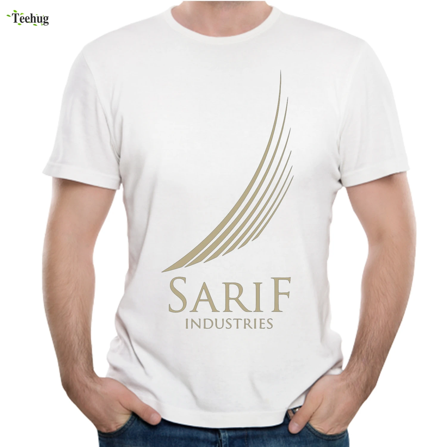 Футболка Sarif Industries Deus Ex уникальный дизайн новинка Мужская Уличная одежда мужская