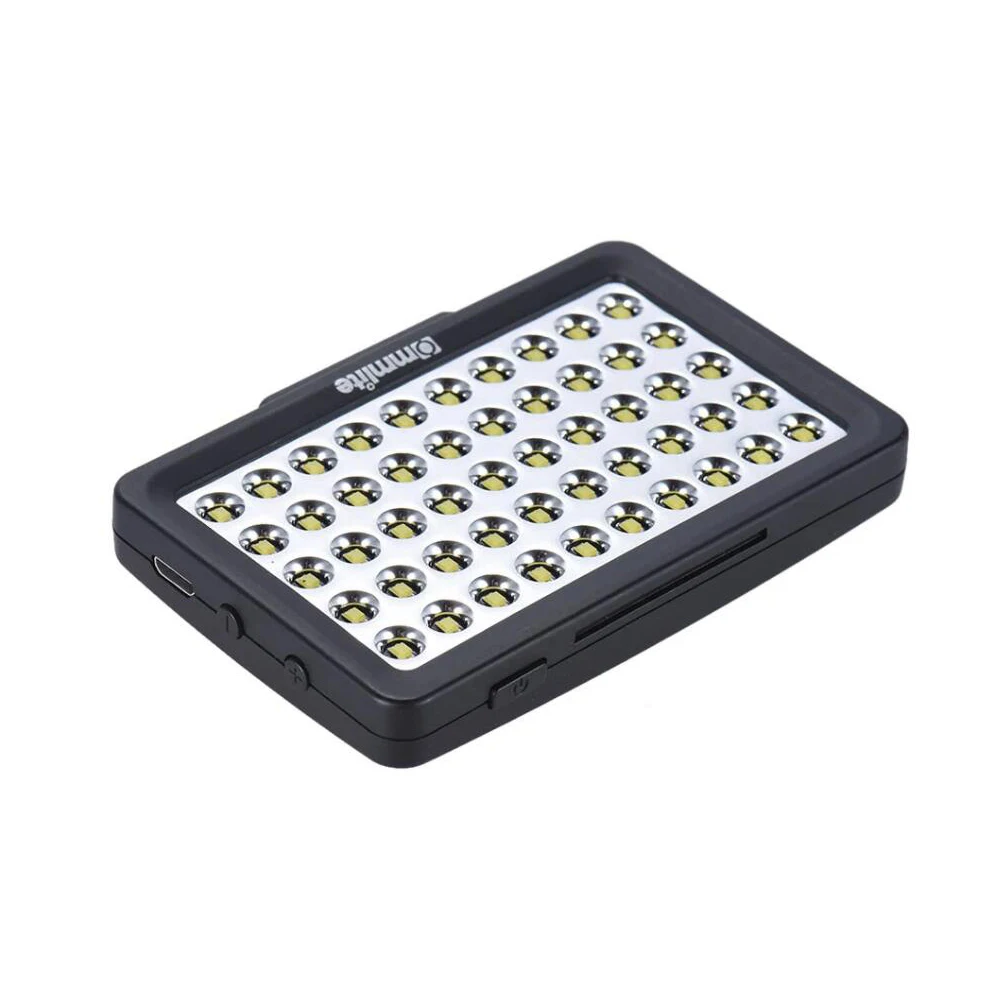 Commlite CM-L50II Многофункциональный портативный Точечный светильник мини 50 светодиодный светильник для смартфонов DSLR камер iphone ipad Android
