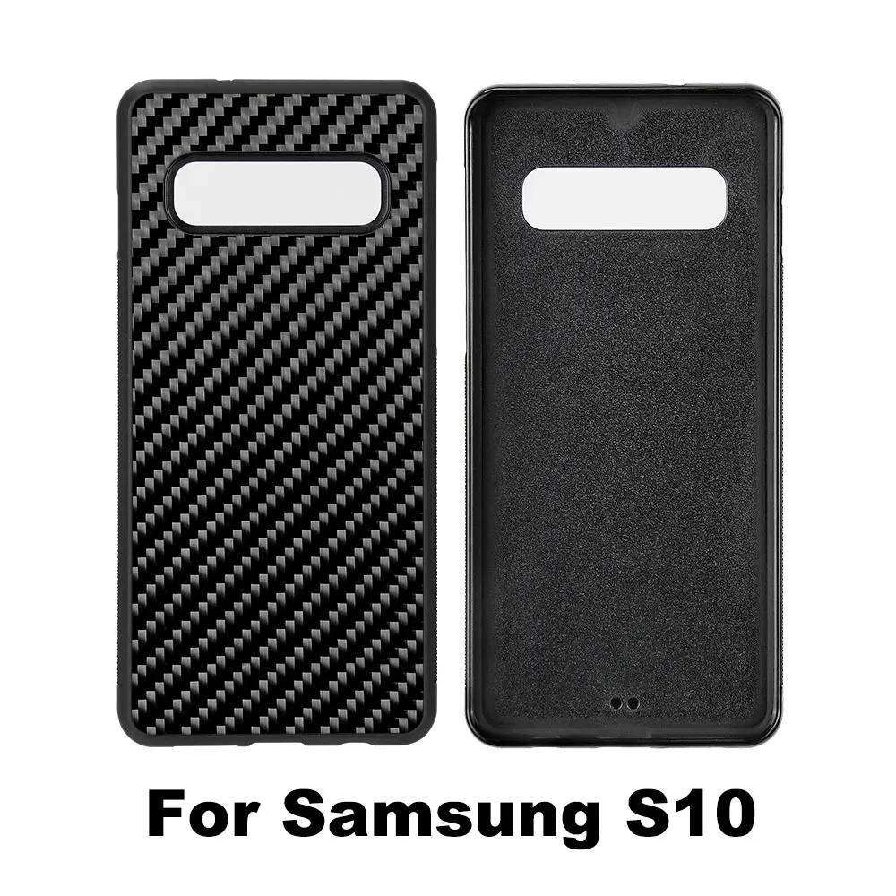 For Samsung S10 Case Для samsung Galaxy S10 S10 Lite S10 Plus чехол на заднюю панель Роскошный чехол из настоящего углеродного волокна для samsung S8 S8 Plus S9 S9 Plus Note 9 чехол - Цвет: For Samsung S10 Case