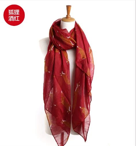 Шарфы и палантины с принтом слона для женщин в национальном стиле цветочным