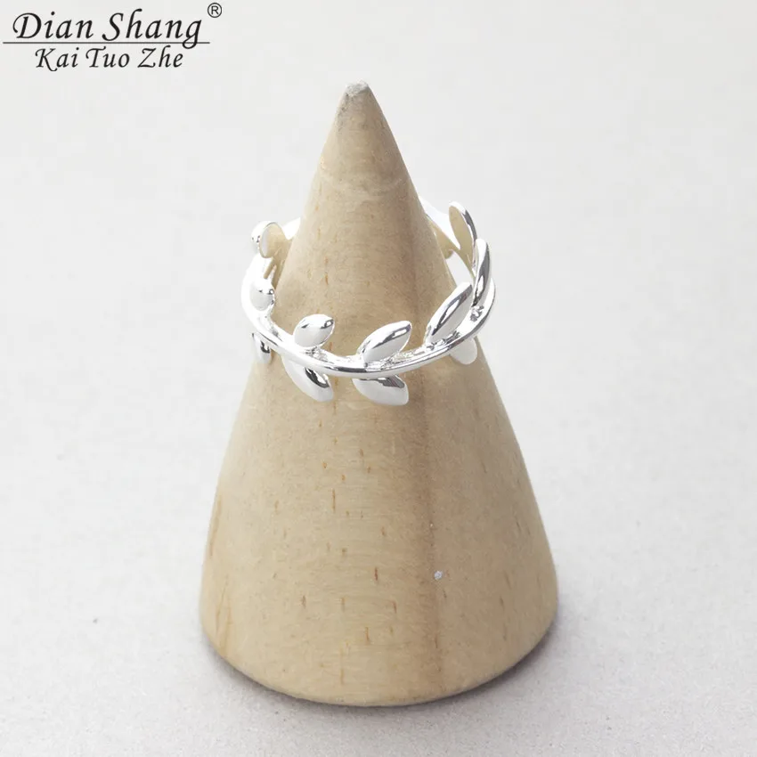 DIANSHANGKAITUOZHE Rose Gold Colour Adjustable Rings Boho Twisted Leaf Silver Toe Ring Bague Fashion Body Jewelry