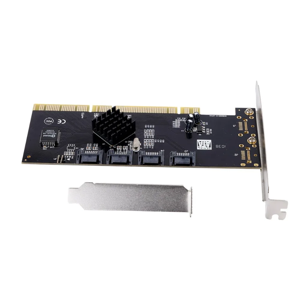 Карта расширения ORICO 4 порта SATA2.0 PCI-E скорость 3 Гбит/с для Win 7 8 10 Vista Linux Mac OS |