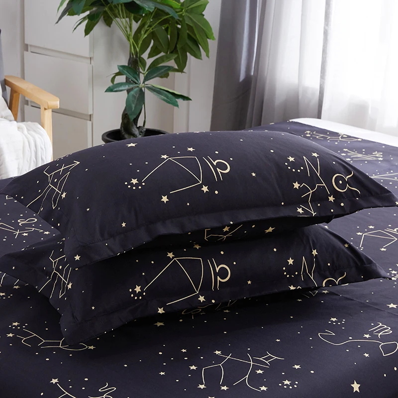 Набор постельного белья Sookie Zodiac Комплект из 3 предметов с принтом в виде звезд