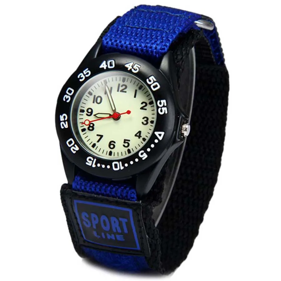 Students Luminous Watches New Nylon Strap Climbing Military Quartz Wrist Waterproof Strong Kids | Наручные часы