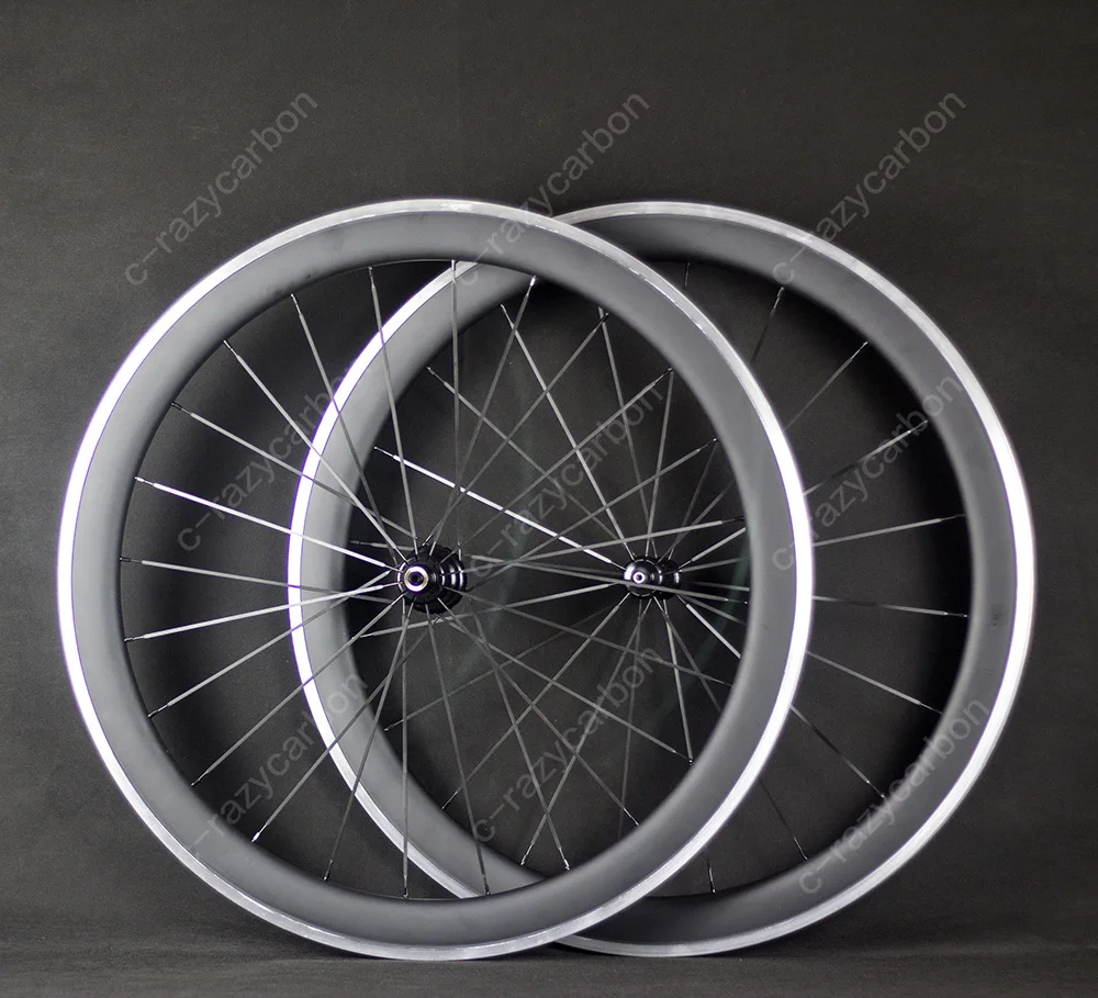 Новые карбоновые колеса из алюминиевого сплава BrakeSurface 700c 50 мм углеродного волокна колеса велосипеда дорожный набор колес