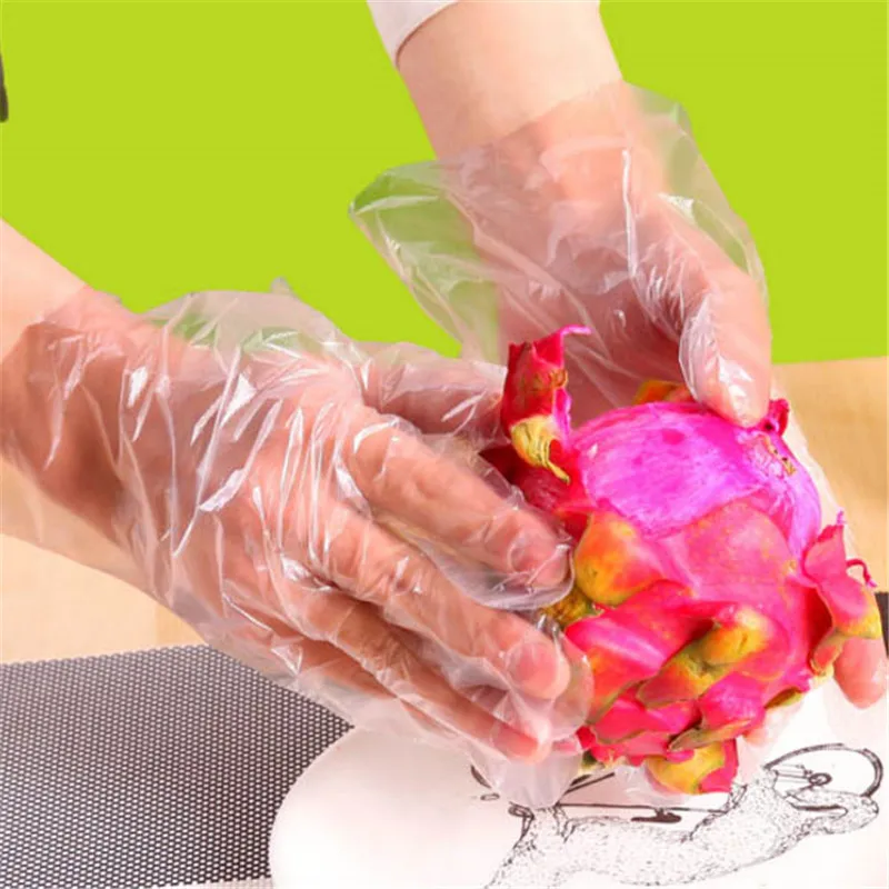 Одноразовые перчатки кухонные уплотненные пищевые специальные pe пластиковые