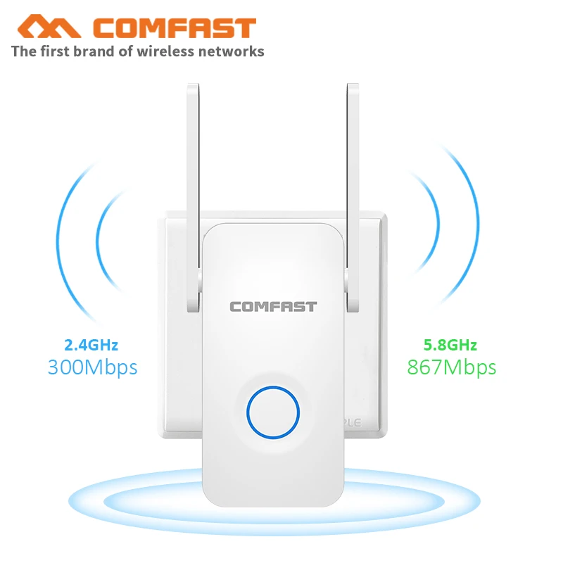 COMFAST 1200 Мбит/с Wi Fi ретранслятор 802.11ac WiFi усилитель сигнала беспроводной