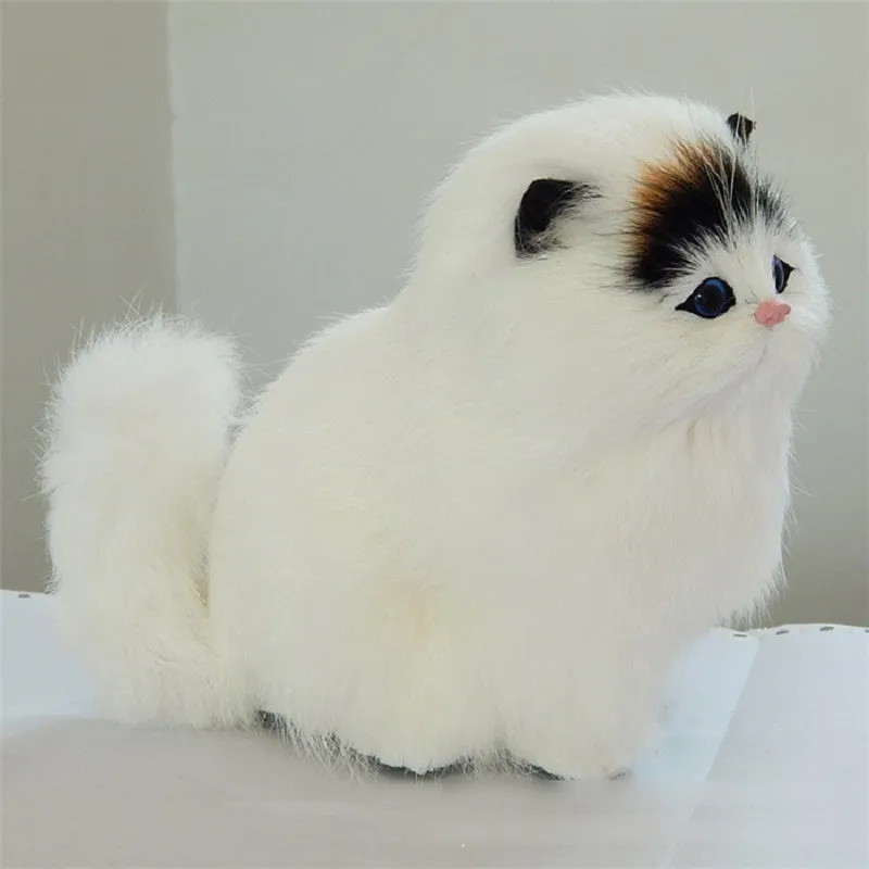 new Электронные Домашние животные, кошки, настоящие куклы, Имитация животных, игрушка для кошек, мяут, детские милые плюшевые игрушки для питомцев, модель, украшения, Xtmas подарок - Цвет: new