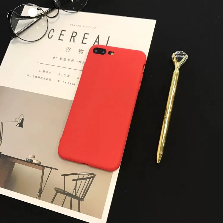 Простые однотонные Цвета Чехол для iphone7 7 плюс мобильный телефон Сумки и чехол Vivo