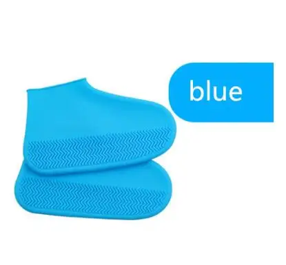 sky blue Многоразовые силиконовые бахилы и бахилы Водонепроницаемые дождевые носки силиконовые резиновые башмаки для внутреннего и наружного использования - Цвет: sky blue