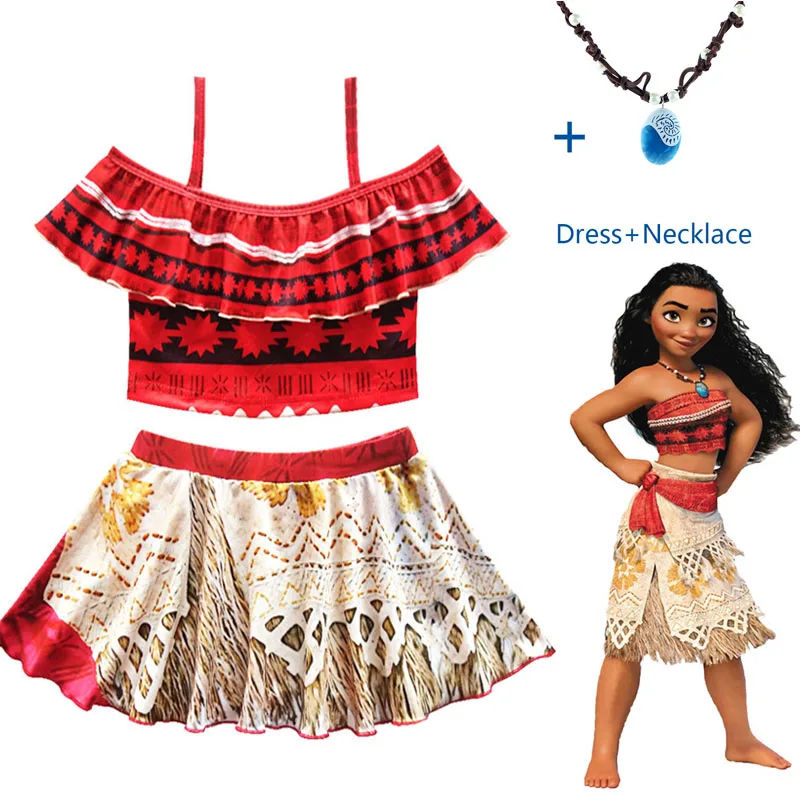 Лето 2018 костюм принцессы Моаны для косплея детское платье ваяна маленьких