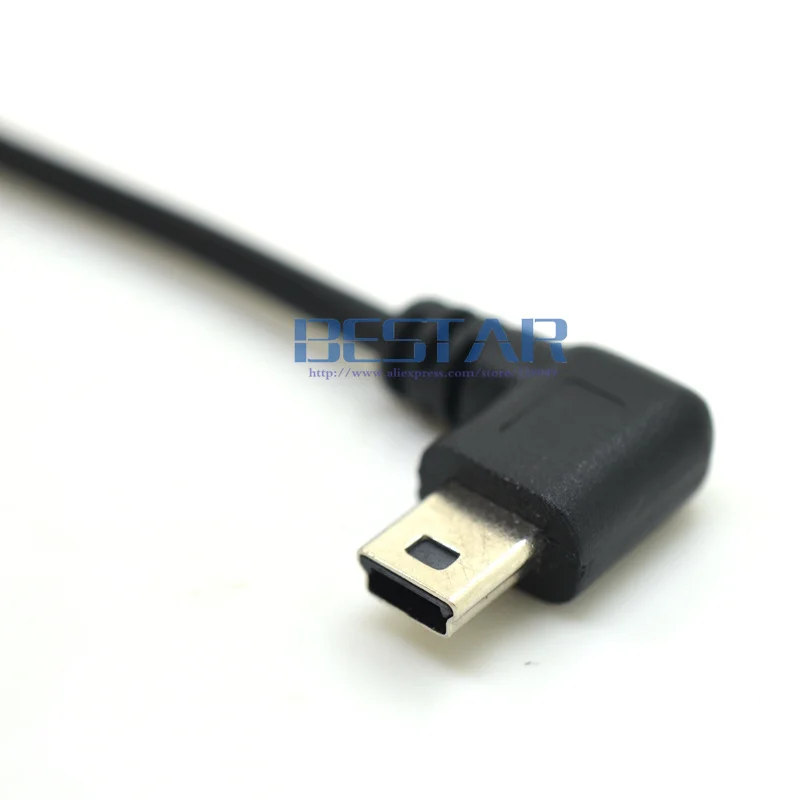 Выдвижной зарядный кабель 40 см до 120 4 фута USB 2 0 штекер к мини 90 градусов угол