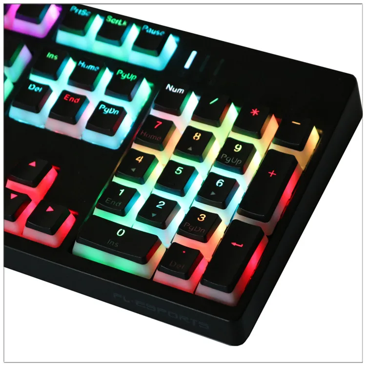 PBT пудинг ключ шапки с подсветкой Doubleshot ANSI ISO ключ набор Cherry MX Чехлы для клавиш для 87/104/108 MX Переключатель механический