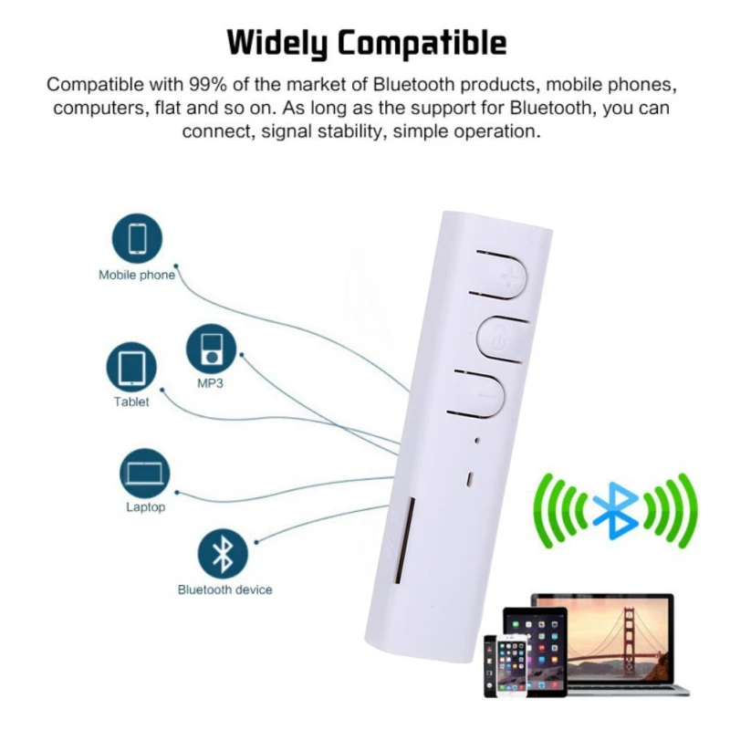 Автомобильный Bluetooth приемник адаптер аудио стерео Muisc беспроводные приемники для