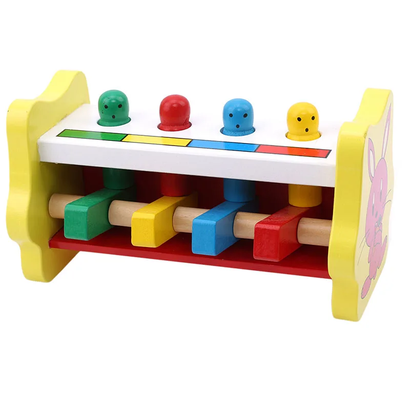 Деревянное раннее образование Strike Trapeze игра дети смешной стек водитель