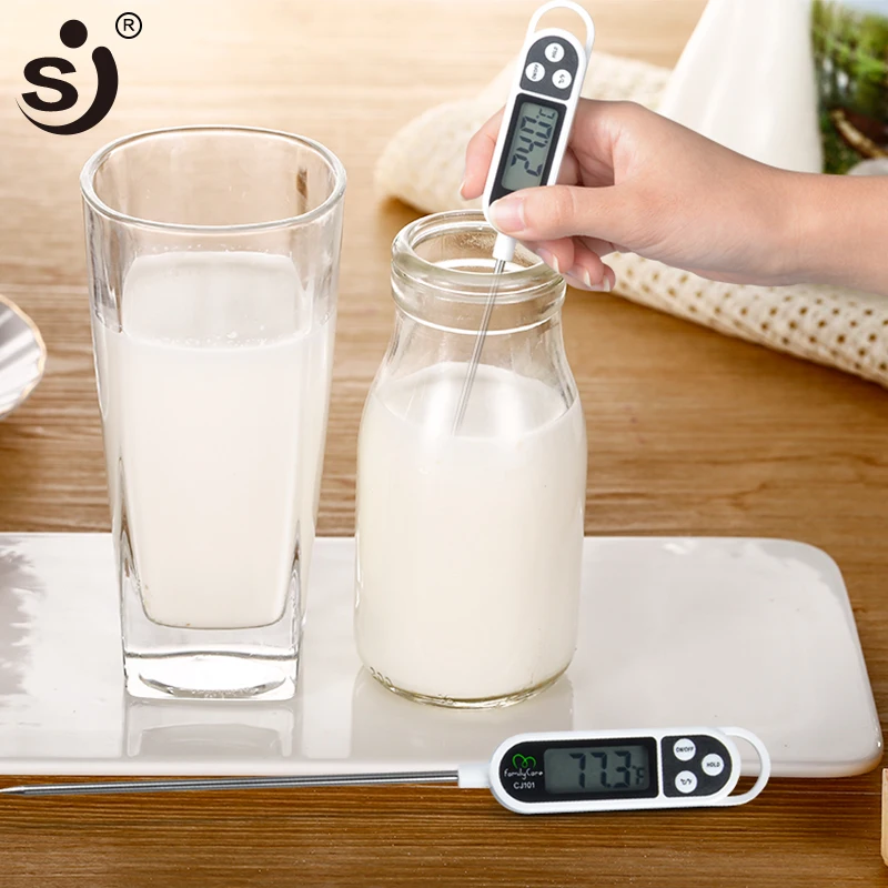 SJ Кухонный Термометр Лидер продаж цифровой для мяса, воды, молока, приготовления пищи зонд барбекю электронная печь термометр кухонные инструменты