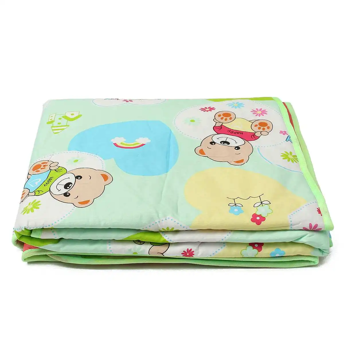 Green Bear 80x120 см детские подгузники для взрослых пеленки мочи коврик Детская Водонепроницаемая кровать-подушка матрас 10 видов хлопок+ полиэстер Домашний текстиль - Цвет: Green Bear