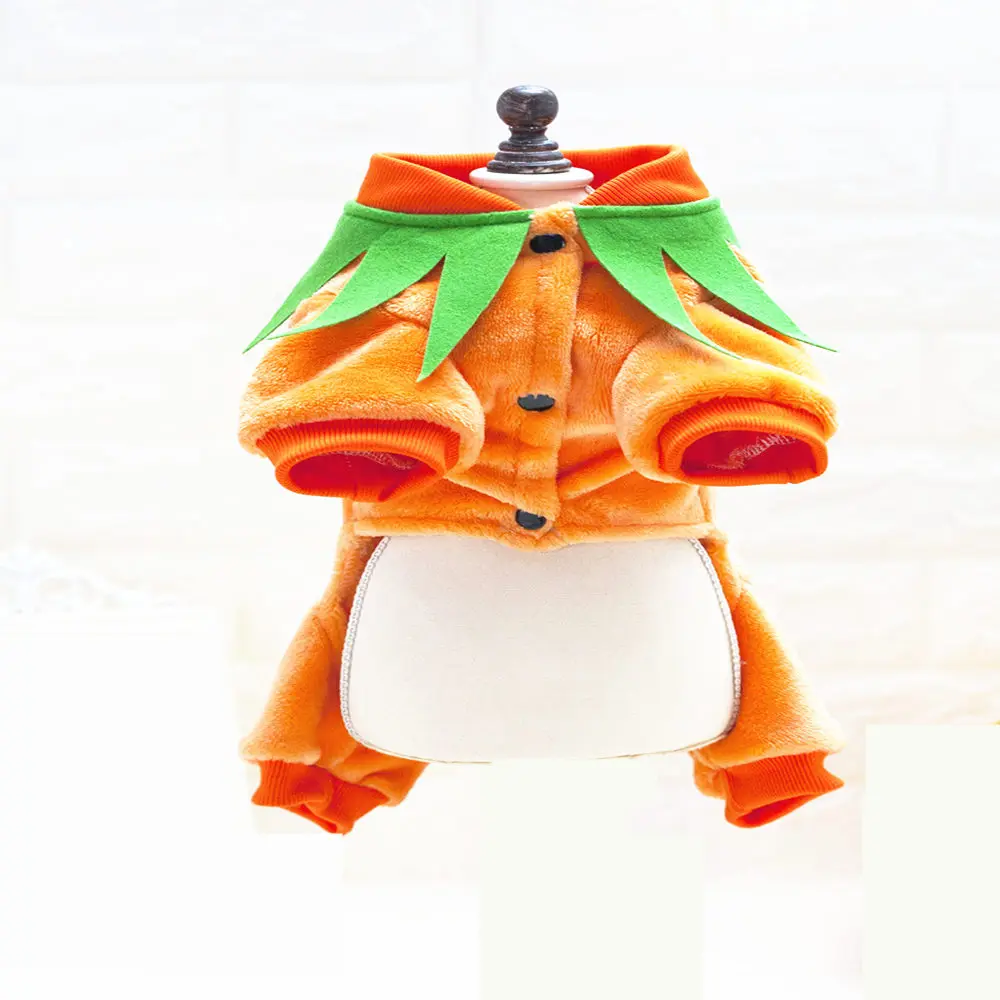 Новейший флисовый комбинезон для собак зимняя Рождественская Одежда на Хэллоуин