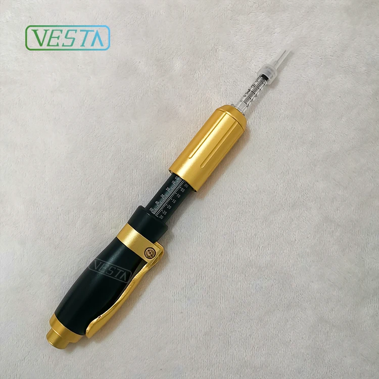 Vesta 2 в 1 гиалуроновая шприц-ручка новейший дизайн Лидер продаж высокое давление без иглы Гиалуроновая кислота ручка для губ лицо наполнитель