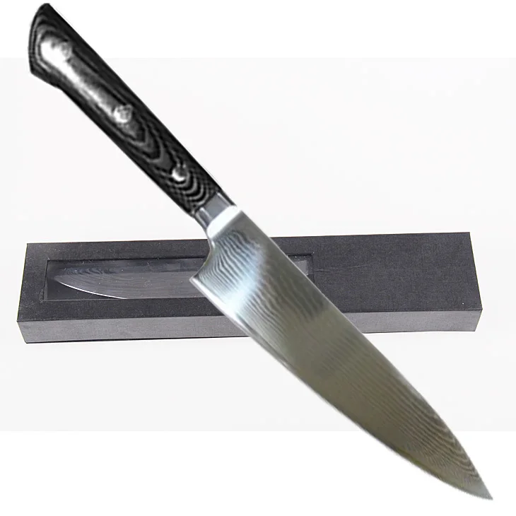 AB Марка 8 &quotдюймов Дамаск Ножи VG10 Сталь Кухня 67 слоя лезвия первая в мире класса