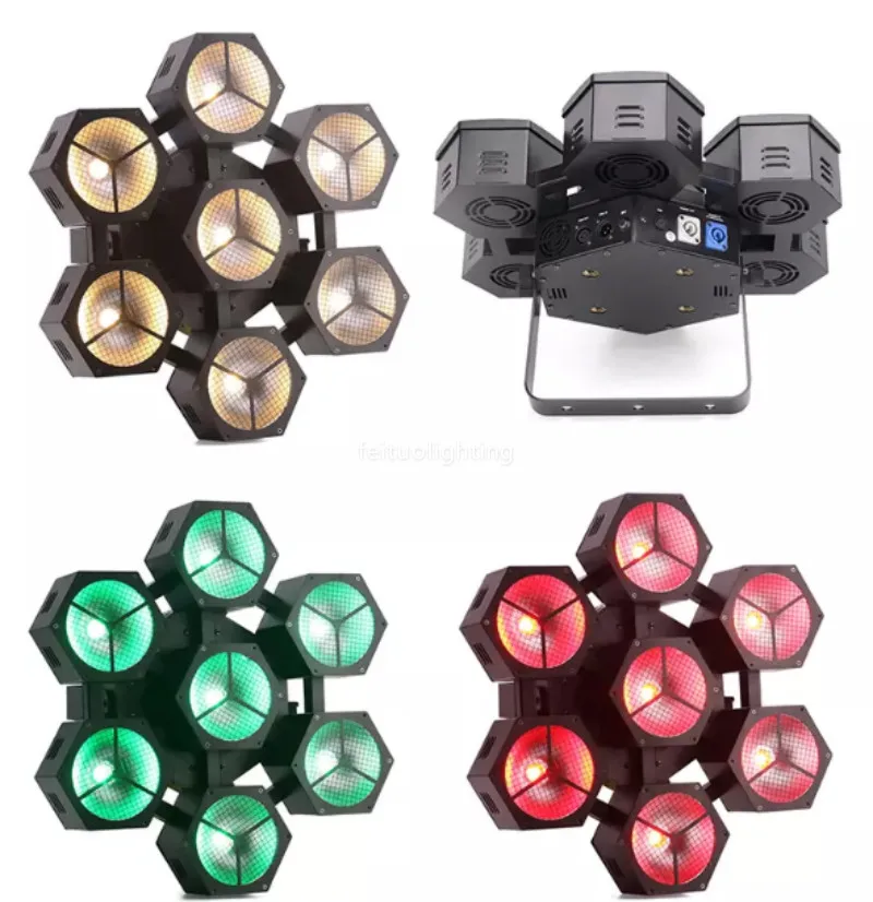 6 шт. Новый Dj свет партии 7x40 Вт Blinder сценический RGBW LED Стробоскоп диско мойка барный