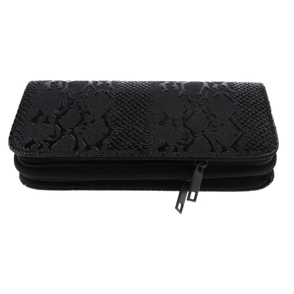 Кожаные волосы ПУ ножницы чехол для парикмахерских инструментов сумка