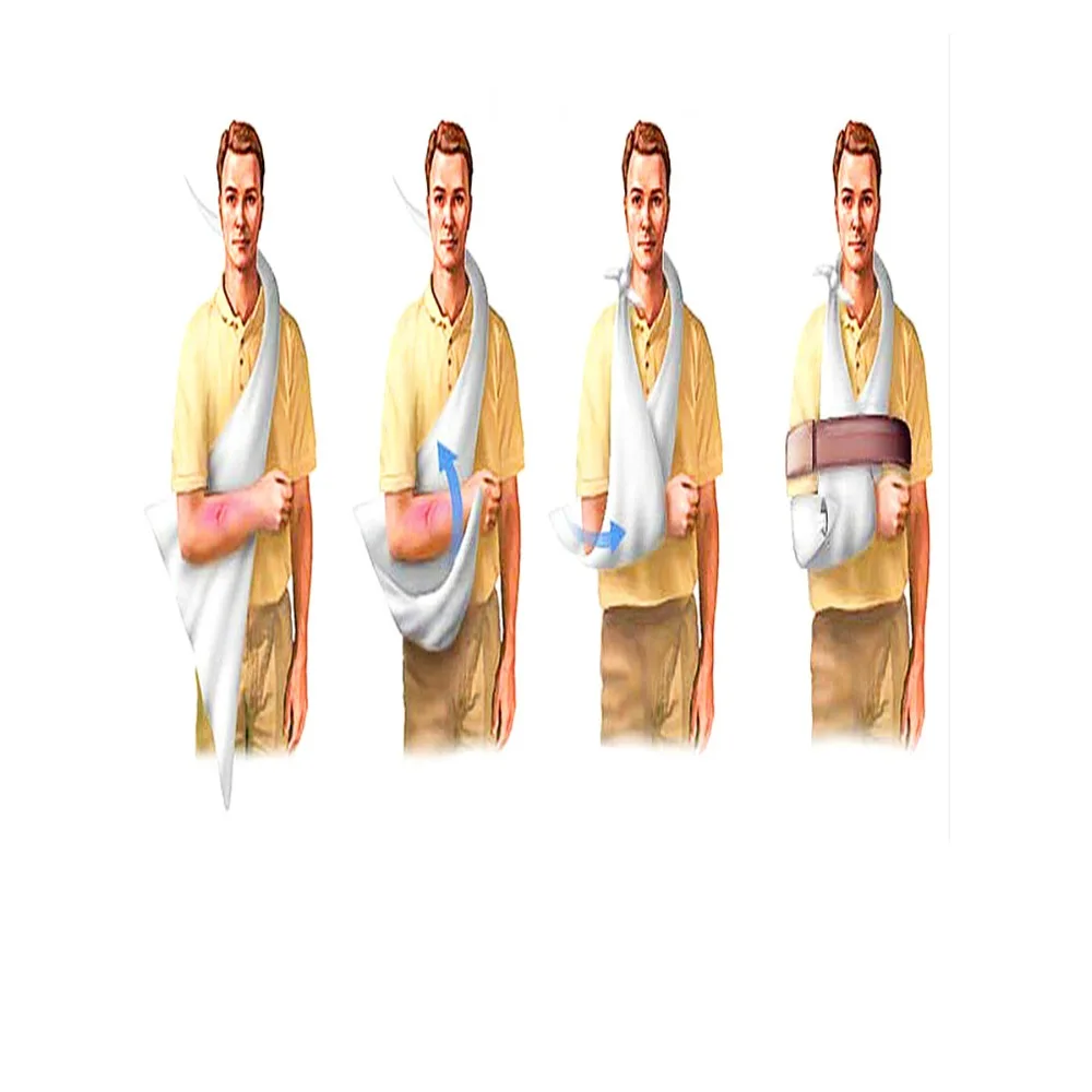 5 шт. Нетканая треугольная повязка медицинская для сжигания аптечка первой