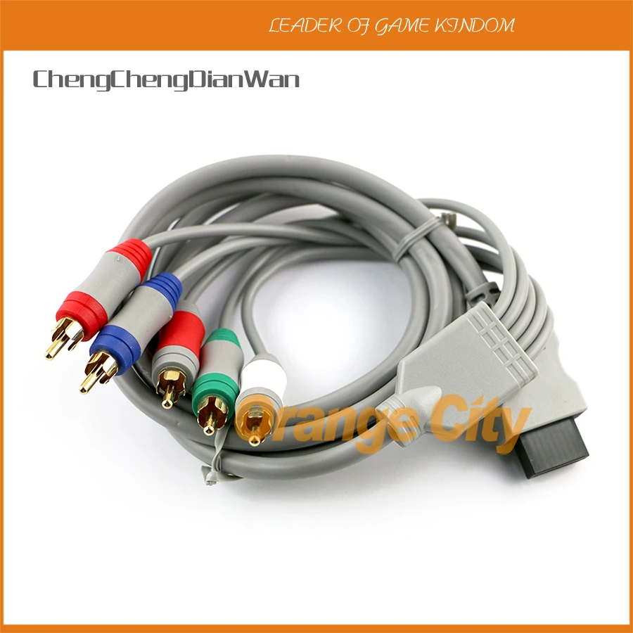 ChengChengDianWan 1 8 м компонент 1080 P HDTV AV аудио адаптер кабель шнур провод 5RCA для Nintendo Wii Wi i