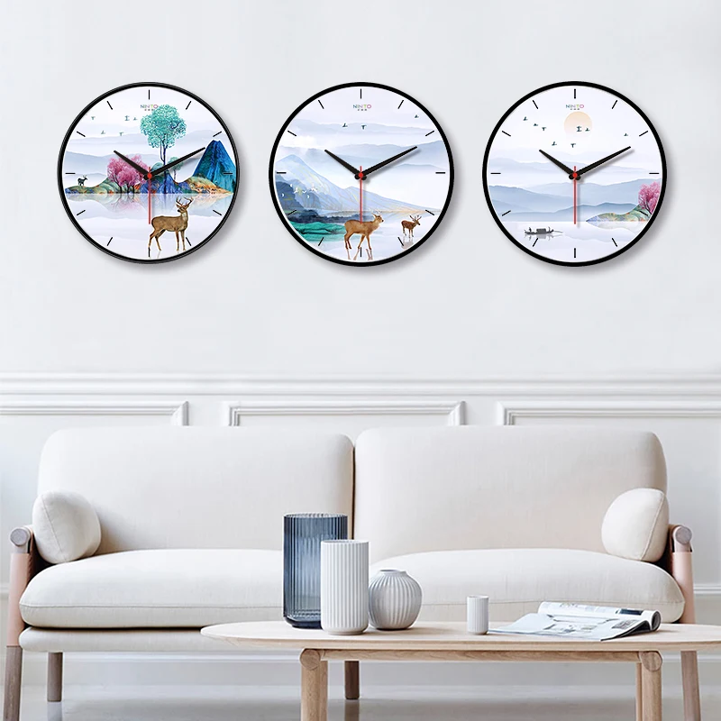 2019 настенные часы деревянные креативные бесшумные с животными для кухни