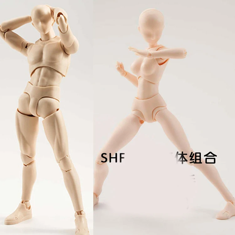 Мужская и женская окрашенная Художественная кукла картонная модель для