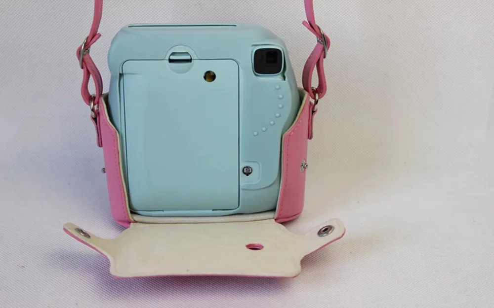 Кожа Камера ремень сумка чехол Чехол протектор для Polaroid фото Fuji Fujifilm Instax Mini 8