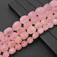 natural rose quartzs beads freefrom potato loose diy beads for jewelry making beads accessories 15 for women gift