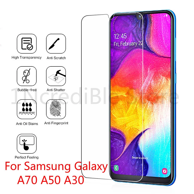 Защитная пленка для экрана из закаленного стекла Samsung Galaxy A50 A70 A40 A30 A20 A10 A5 A7 A8 2018 9H HD