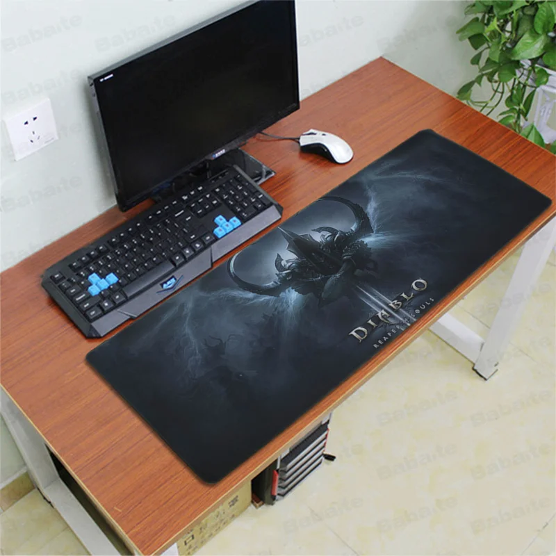 Babaite,, Diabloe, игровой проигрыватель, стол, ноутбук, резиновый коврик для мыши,, большой коврик для мыши, клавиатуры, коврик - Цвет: Lock Edge 30x80cm