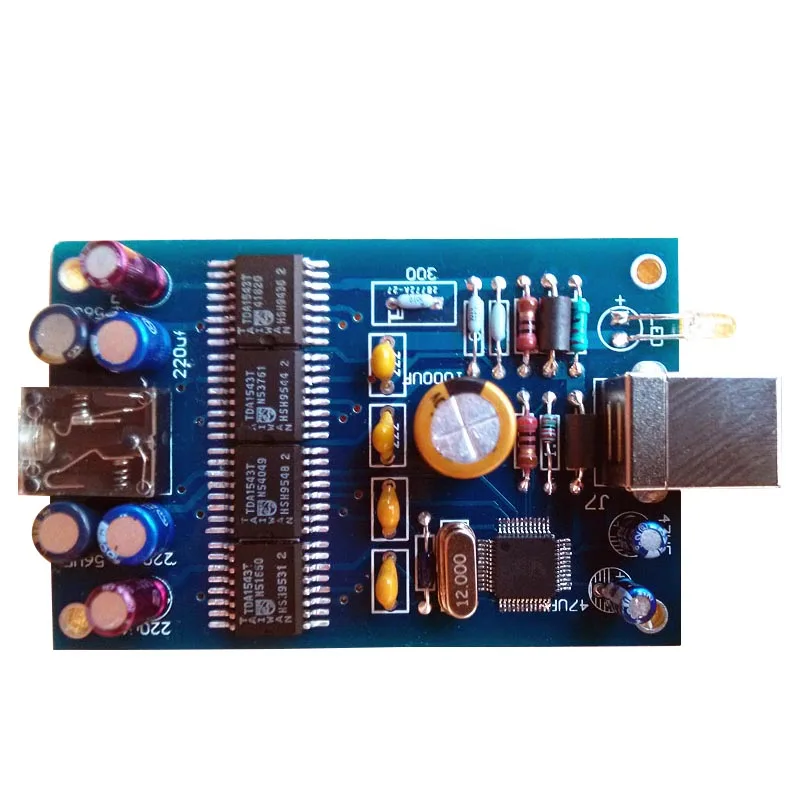HiFi Цифровой аудио декодер параллельный 4 Road 4* TDA1543 DAC вход OTG/USB выход] 3,5 мм усилитель DIY звуковая карта
