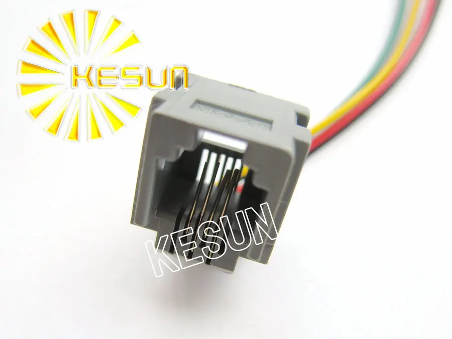 Модульный гнездовой разъем для телефона 100 шт. x 623K-6P4C RJ11 PCB телефонный LAN с