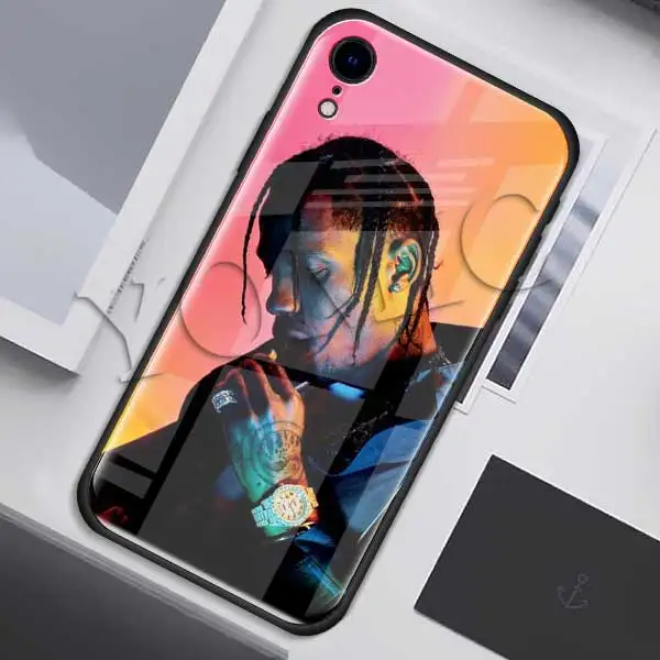 012 Чехлы с закаленным стеклом для Apple iPhone XR 7 8 6 6S Plus 11 Pro X XS MAX мягкий чехол для телефона - Цвет: 012