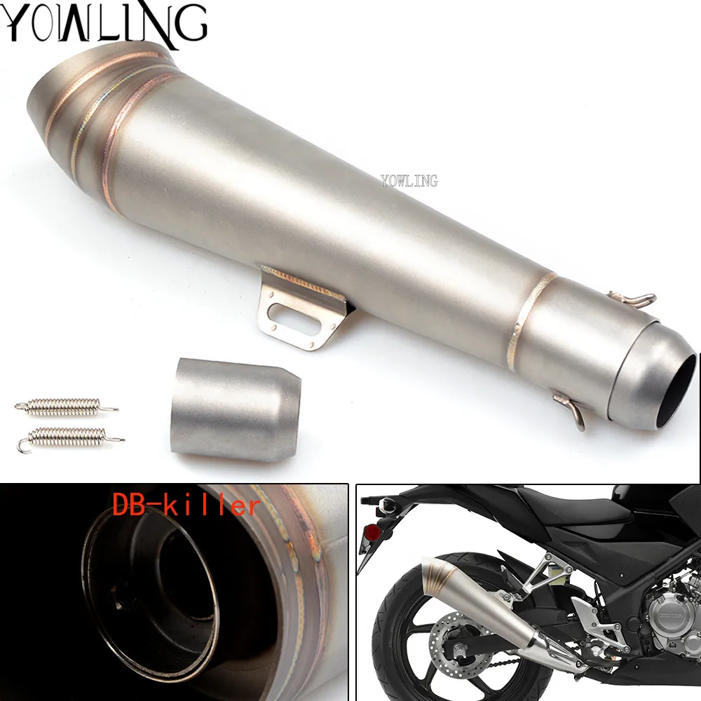 

Motorcycle Exhaust Pipe Muffler Escape Exhaust Mufflers For HONDA 125 YAMAHA 450 YZF 125/250 150 KAWASAKI 500 CR YZ RM KX CR
