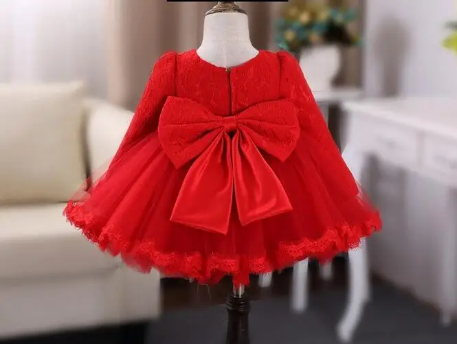 Высококачественные зимние платья из красного кружева и бархата для девочек