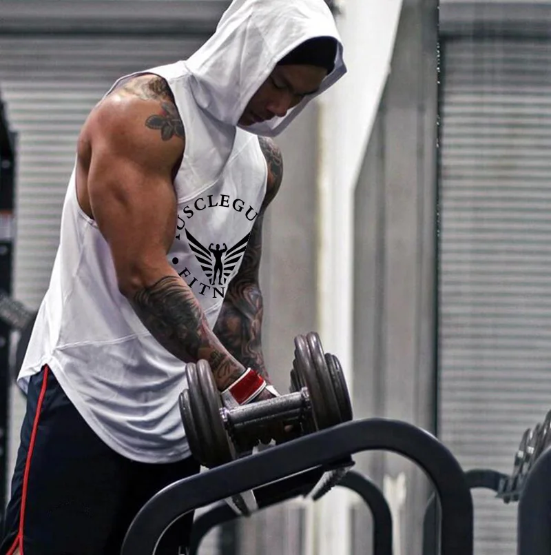 Бренд Muscleguys Майки для бодибилдинга толстовки спортивная одежда топы фитнеса