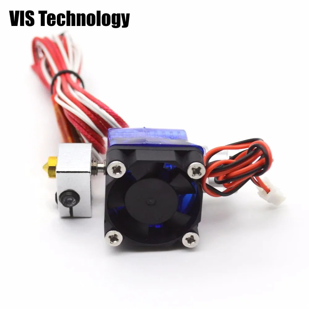 V6 короткое расстояние j-глава hotend для 1.75 мм Уэйд экструдер с охлаждающим вентилятором для RepRap 3D-принтеры