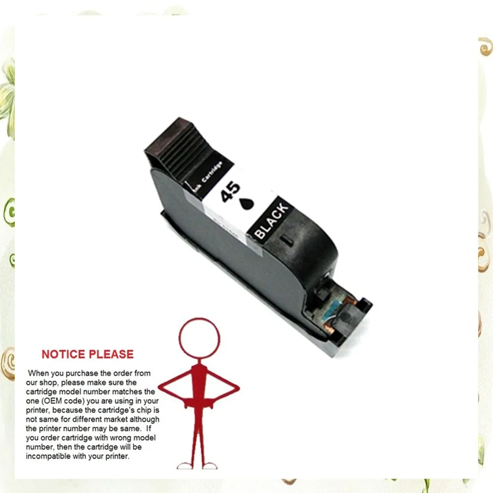 Картридж YOTAT 51645A для HP 45 восстановленный чернильный картридж Deskjet 710c 720c 815c 832c 820cxi