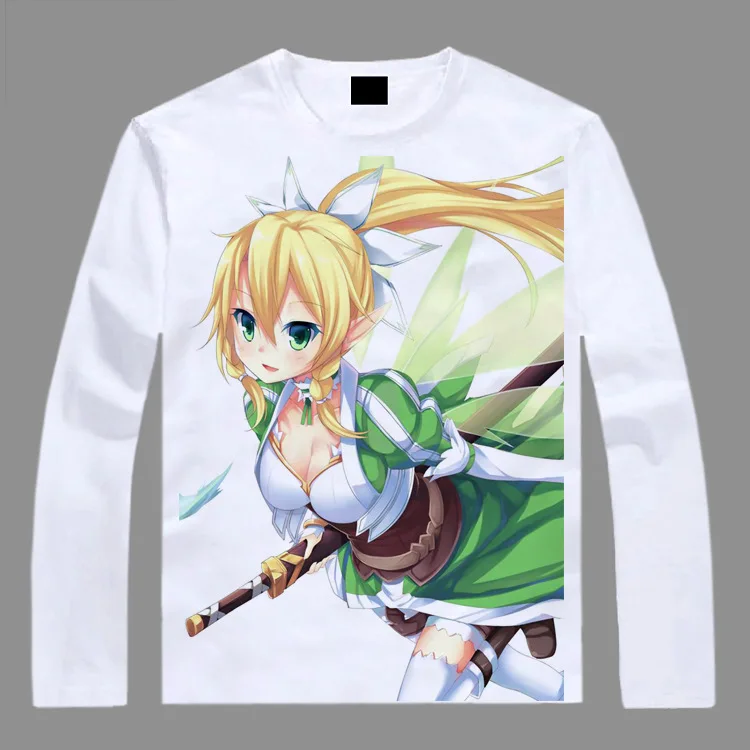 Футболка с длинным рукавом Asuna Kirito аниме SAO|t shirt|long sleeve t shirtshirt |